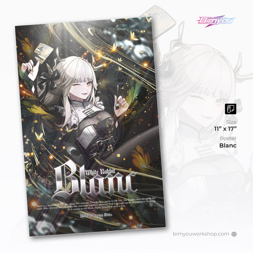 Blanc Poster