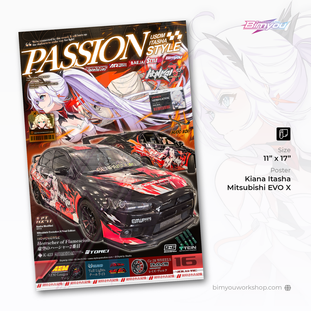 Kiana Passion Itasha Poster