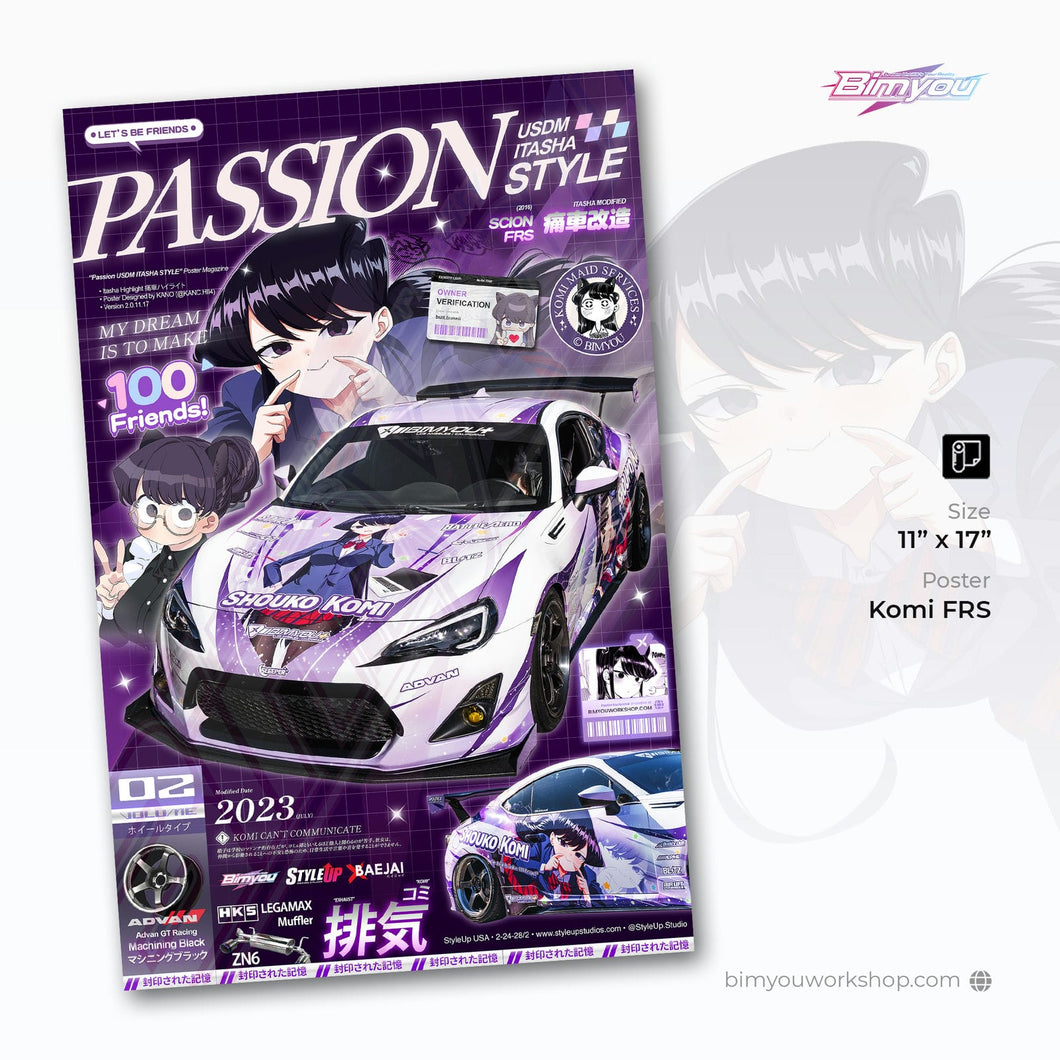 Super Shy FRS Passion Itasha Poster