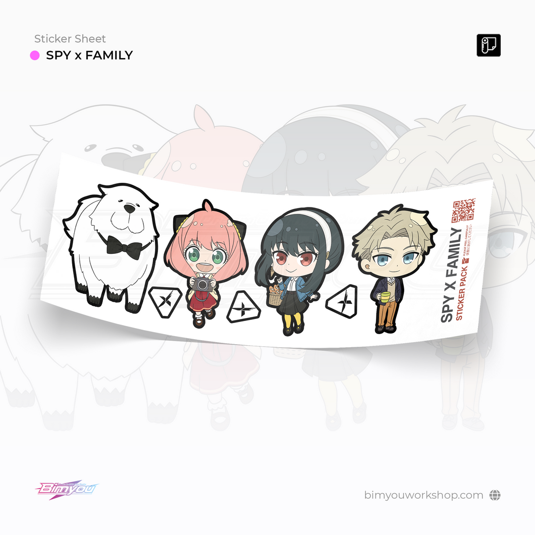 Spy Family Chibi Sticker Pack – Bimyou Workshop