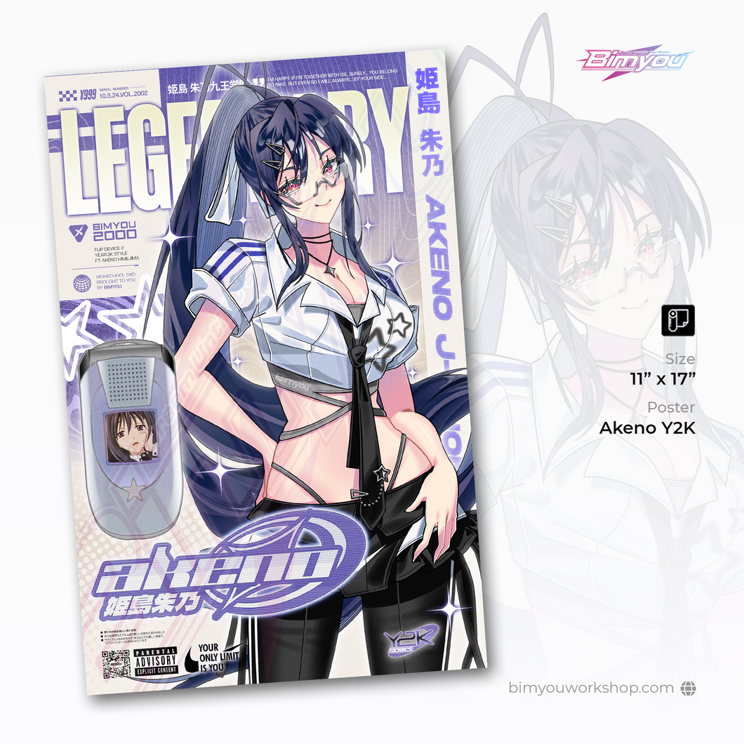 Akeno Y2K Poster