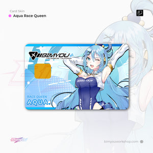 Aqua Race Queen Card