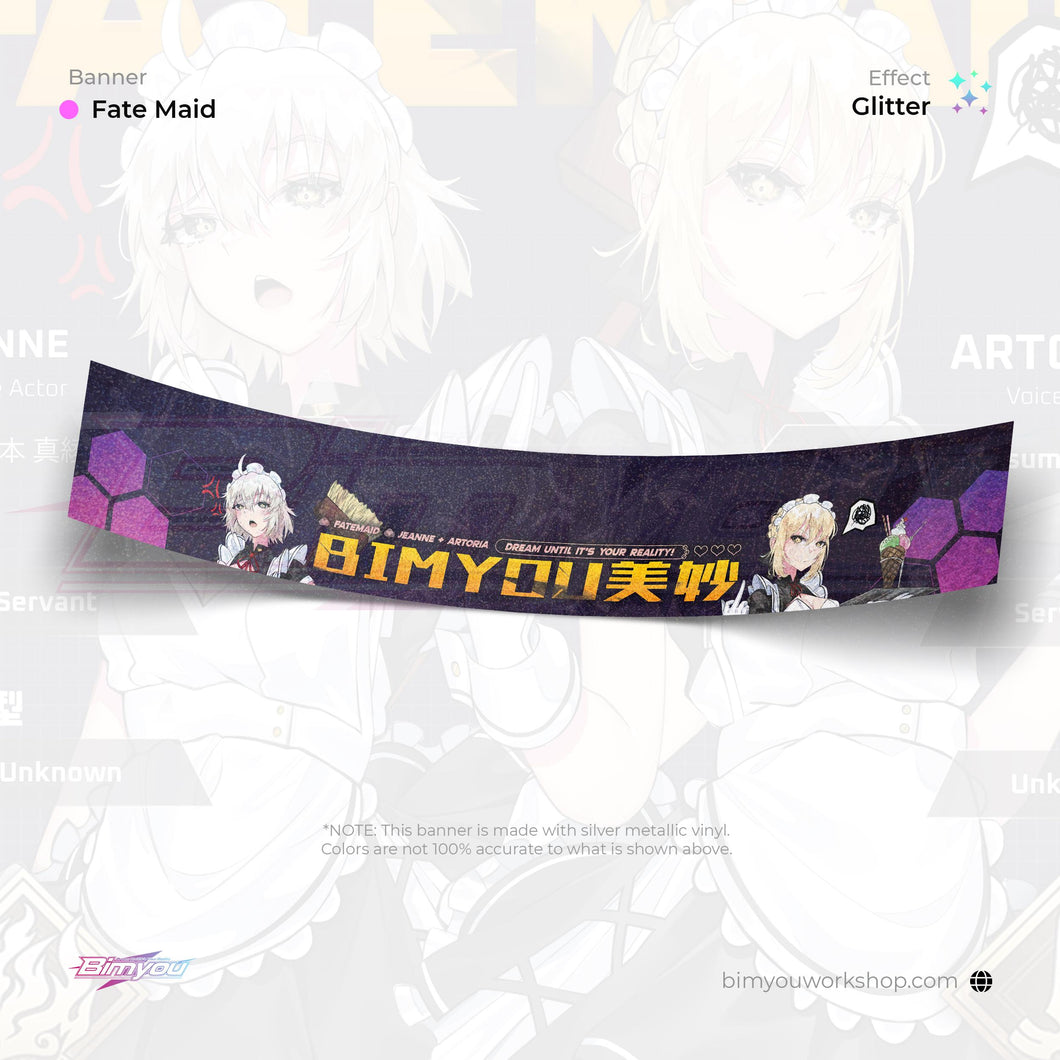 FateMaid Windshield Banner [Jeanne x Artoria]