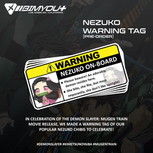 Load image into Gallery viewer, Nezuko Warning
