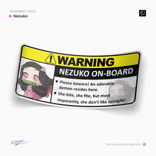 Load image into Gallery viewer, Nezuko Warning
